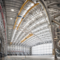Crame d&#39;espace préfabriqué Conception de toit Construction Aircraft Hangar Structures en acier